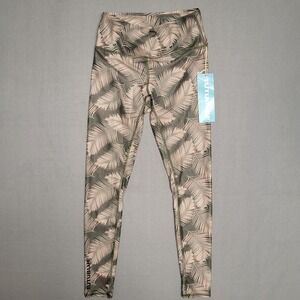 TUTUBLUE Palm Leaf Print UPF 50 Leggings Pants Size S